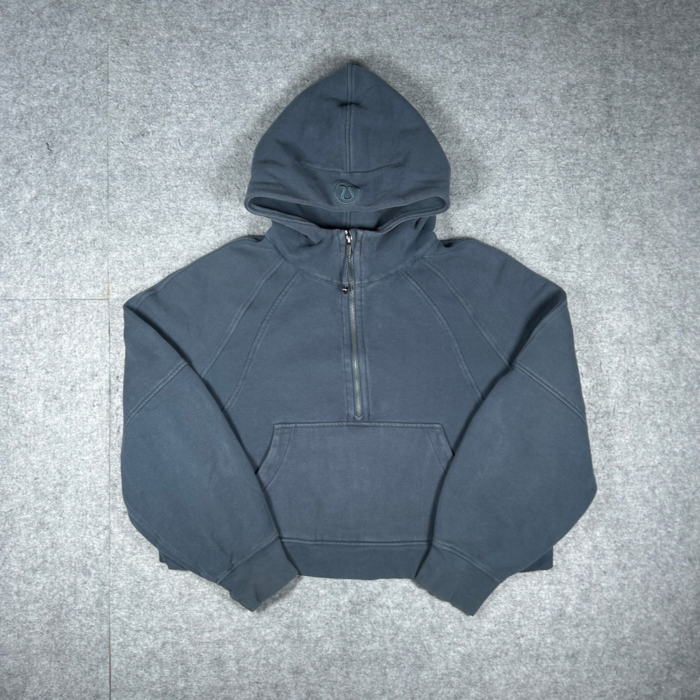 Lululemon hoodie Women XL/XXL Blue Scuba Oversized Half-Zip Pullover Athleisure